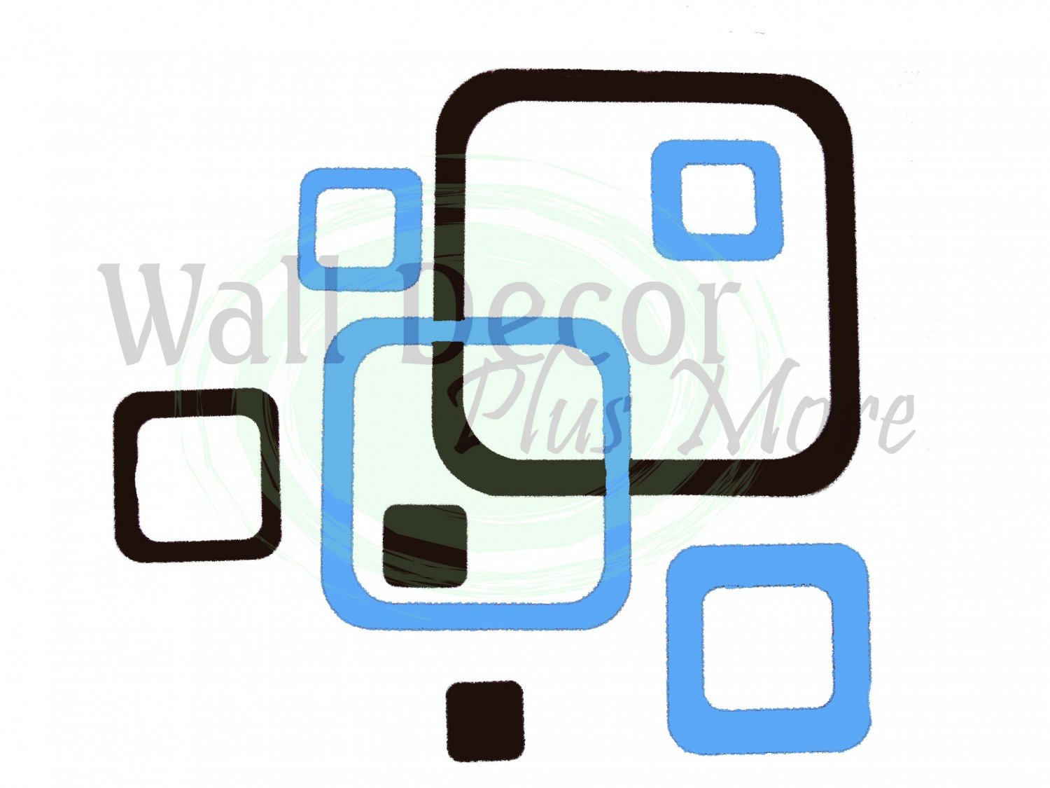 Mod Retro Funky Wall Sticker Decals Vinyl Decor Squares