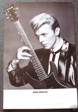 DAVID BOWIE Promo HOLLYWOOD Concert GREG GORMAN Poster
