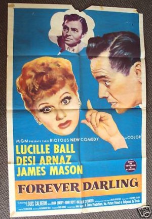 LUCILLE BALL Desi Arnaz FOREVER DARLING Original POSTER
