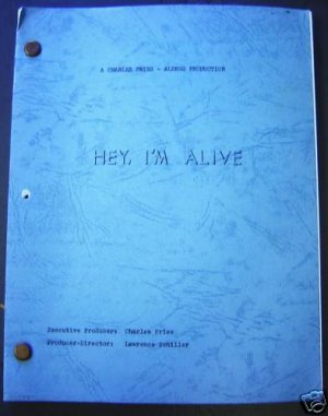 HEY, I'M ALIVE Original SCRIPT Sally Struthers ED ASNER