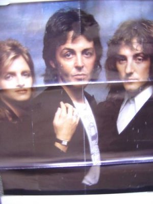 PAUL McCARTNEY & WINGS Poster and LINDA 1977 Beatles