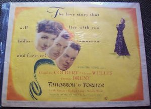 TOMORROW IS FOREVER Poster CLAU...