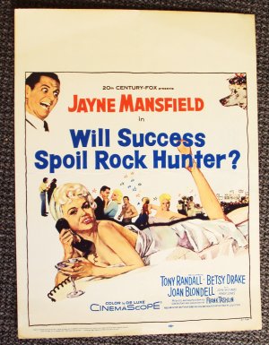JAYNE MANSFIELD Will Success Spoil Rock Hunter? POSTER