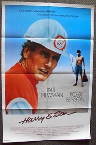 Harry And Son Original Sheet Poster Paul Newman Shirtless Robby