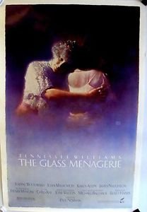 Glass Menagerie Original Movie Poster Joanne Woodward Karen Allen John