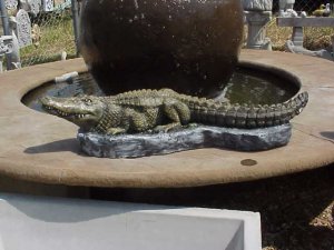 27" life like Aligator concrete Inside/Outside
