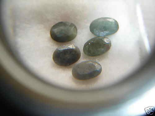 NATURAL ALEXANDRITE,9CTWLOT-5PCS-BIGSIZE,GREENTORED