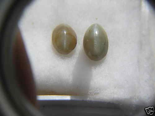 NATURAL -ALEX-CHRYSOBERYLCATSEYE,7CTW-2PCS,LOWESTDEAL
