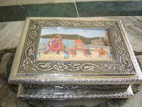 GERMANSILVERJEWELCASE,HANDCRAFTED,ANTIQUE LOOK,,OXIDIZE