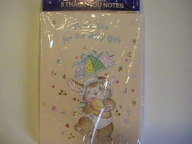 Tender Thoughts Thank You For Baby Gift Note Cards