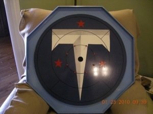 Specialty Custom Made "T" Crokinole Family Game Board SALE