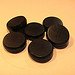 Crokinole Game Board Playing Discs (Set of 6 Black)