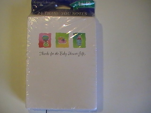 Amer. Greetings Cute Thank You For Baby Gift Note Cards