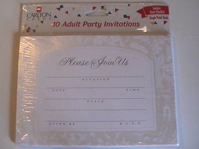 Carlton Greetings Adult Party Invitation Cards