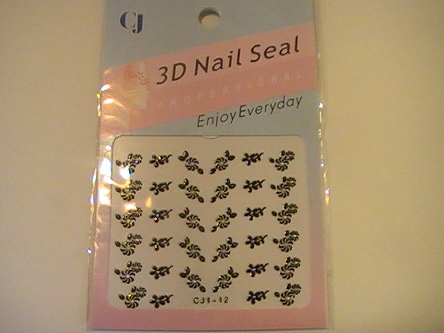CJ 3D Design Fingernail Decoration Nail Seal Stickers
