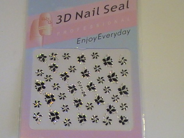 CJ 3D Design Fingernail Decoration Nail Seal Sticker