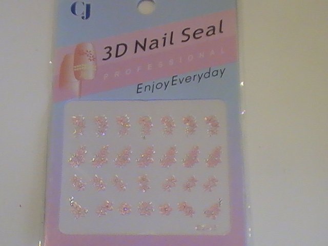 CJ 3D Design Fingernail Decoration Nail Seal Sticker