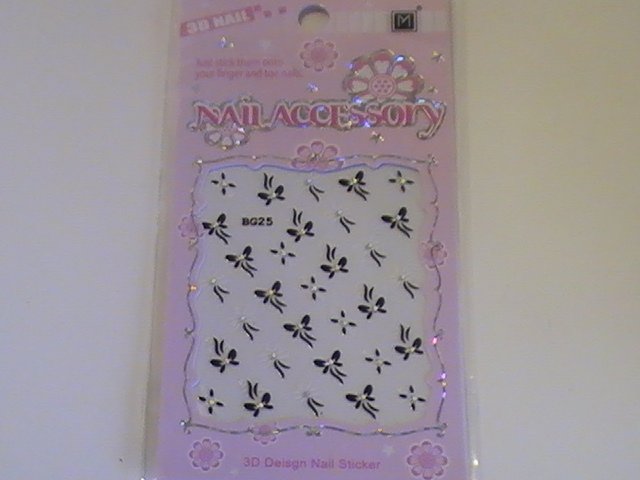 Nail Accessory 3D Design Fingernail Decoration Nail Seal Sticker