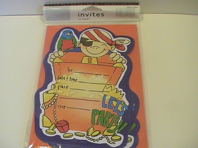 Pirate Party Invitation Cards