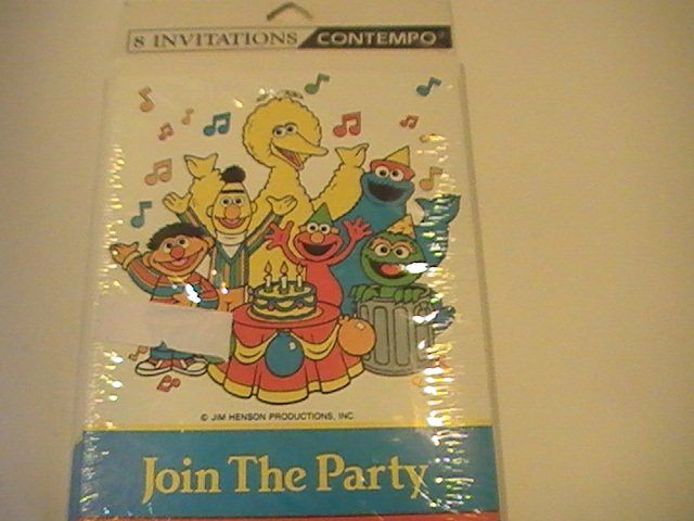 Contempo Sesame Street Party Invitation Cards