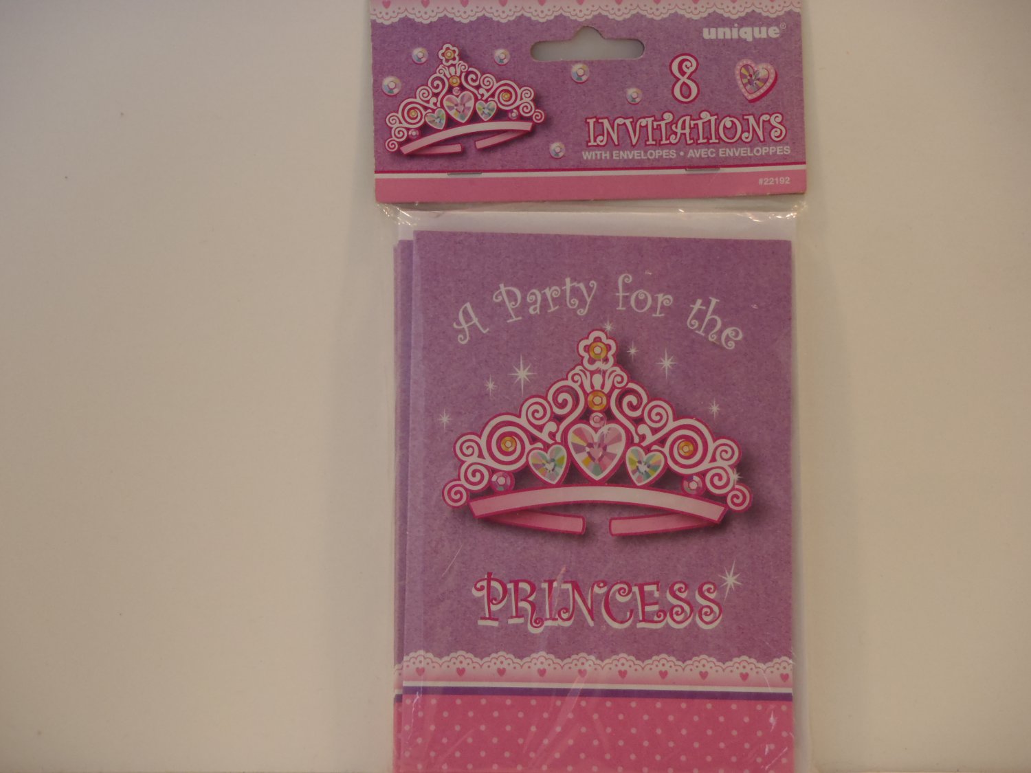 Unique PRINCESS Party Invitation Cards