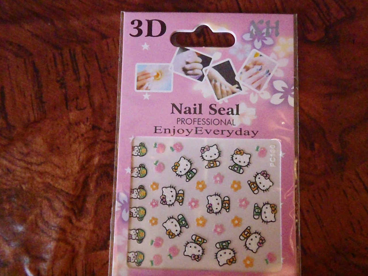 3D Design Hello Kitty Professional Finger Nail Sticker