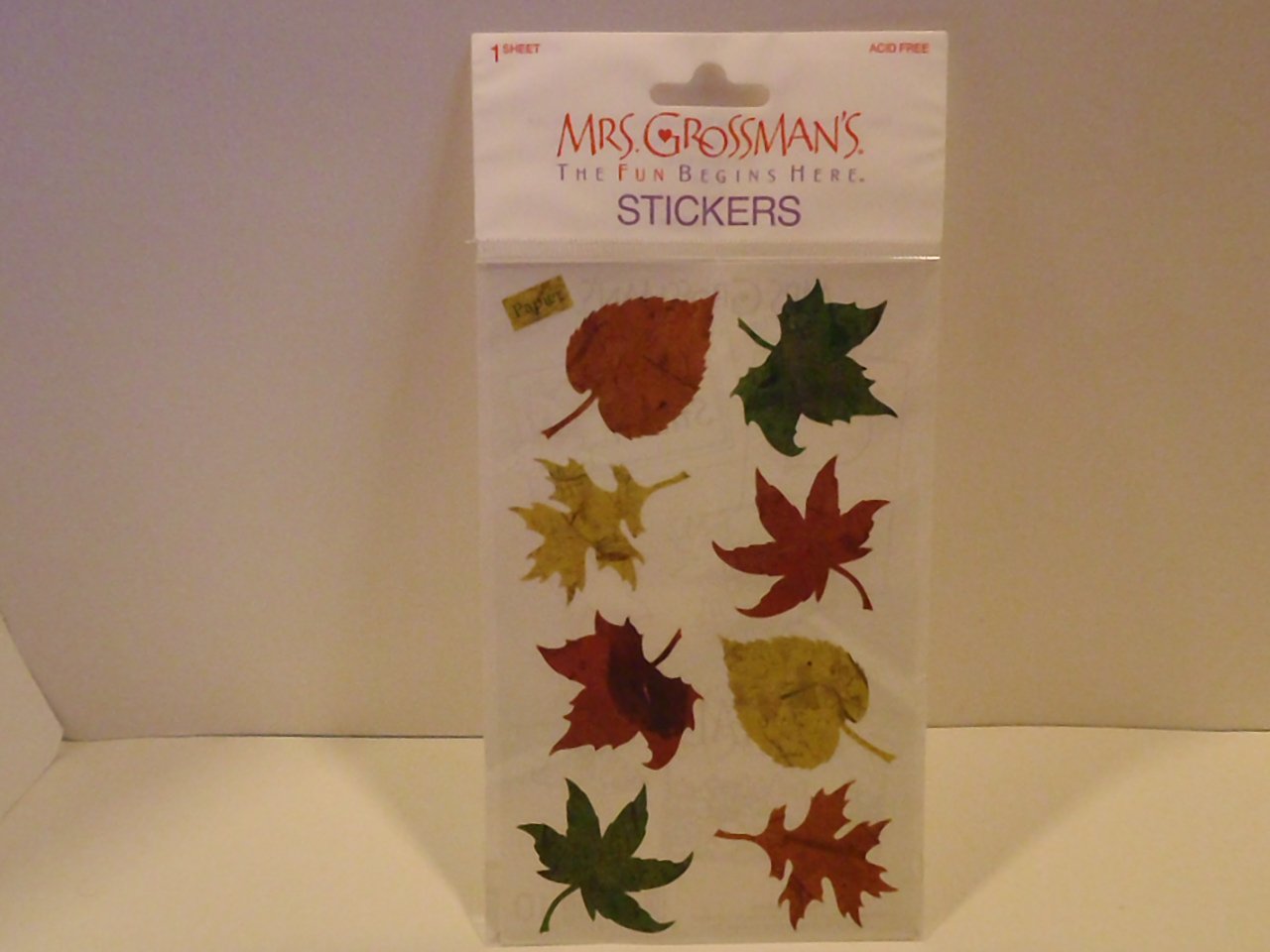 Mrs. Grossman's Fall Leaves Scrapbook Stickers