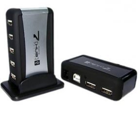 7 Port USB 2.0 Hub - 480 Mps Data Speed