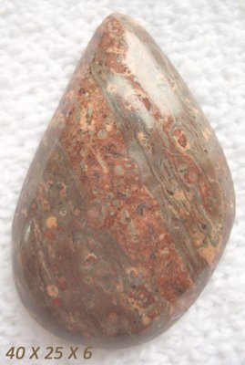 40mm Brown Flowering Rhyolite Designer Cabochon Freeform SALE