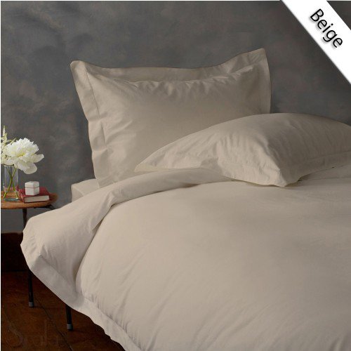 800TC SOLID FULL/QUEEN 3PC BEIGE DUVET/DOONA/QUILT COVER SET 100% EGYPTIAN COTTON