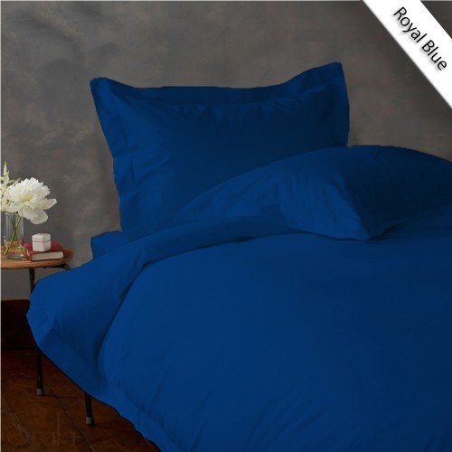 800TC SOLID FULL/QUEEN 3PC EGYPTIAN BLUE DUVET/DOONA/QUILT COVER SET 100% EGYPTIAN COTTON