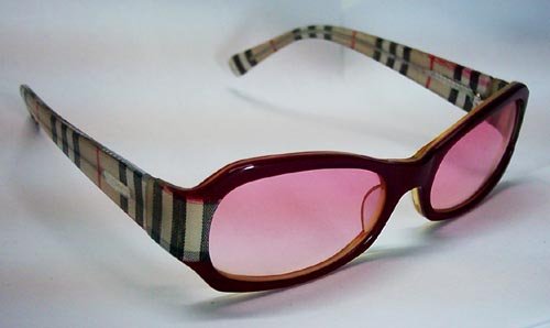 Pink lense Burberry plastic framed Sunglasses BY6957