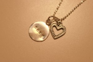 Custom Hand Stamped Medium Round