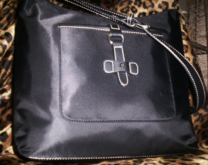 Etienne Aigner Kaleidoscope Collection Shopper Style Shoulder Bag in Black