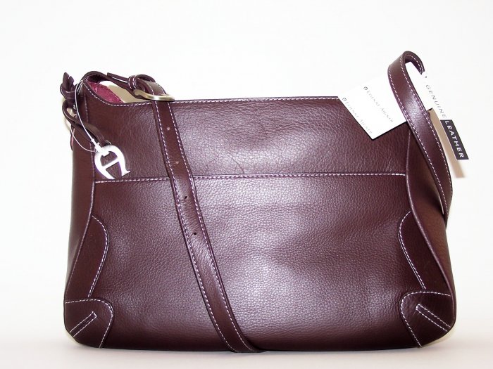 Etienne Aigner Jalapeno Collection Leather Shopper in Signature Oxblood Color