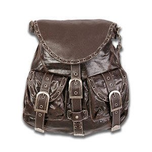 Red by Marc Ecko In and Out of Love Flap Shoulder Bag in Brown