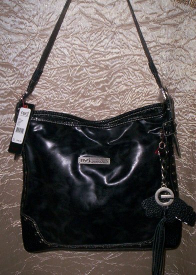 Red by Marc Ecko In and Out of Love Bucket Tote Shoulder Bag in Black