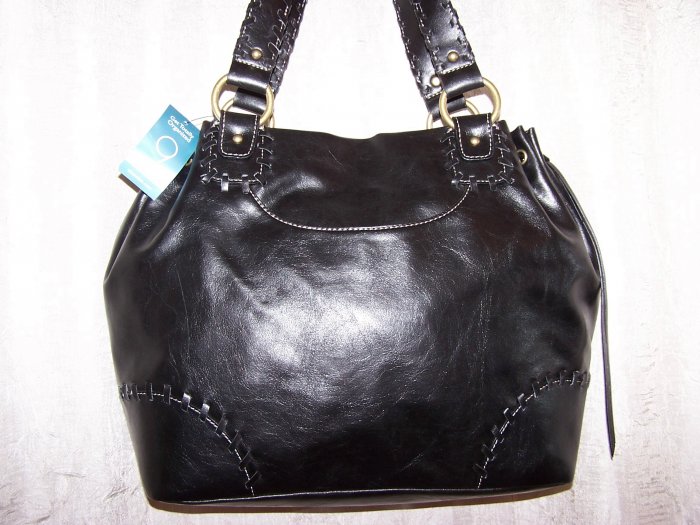 Nine West Legends Bucket Tote Shoulder Bag in Black