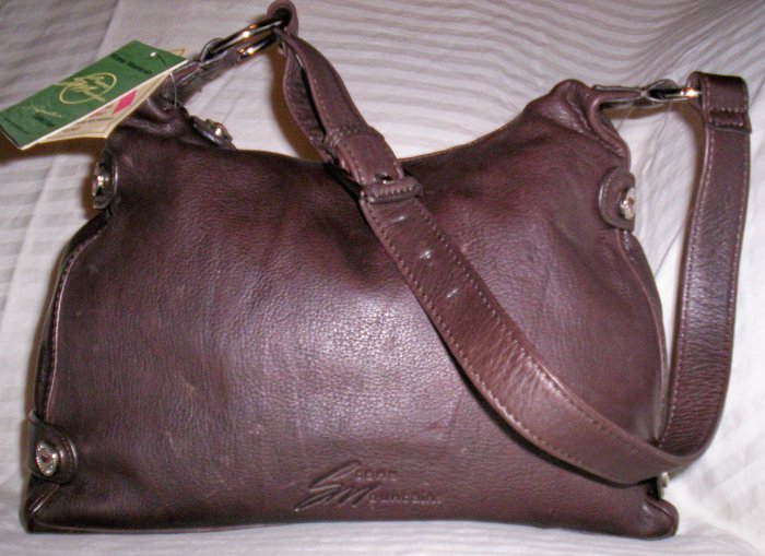 Stone Mountain Clearlake Leather Hobo Shoulder Bag in Brown