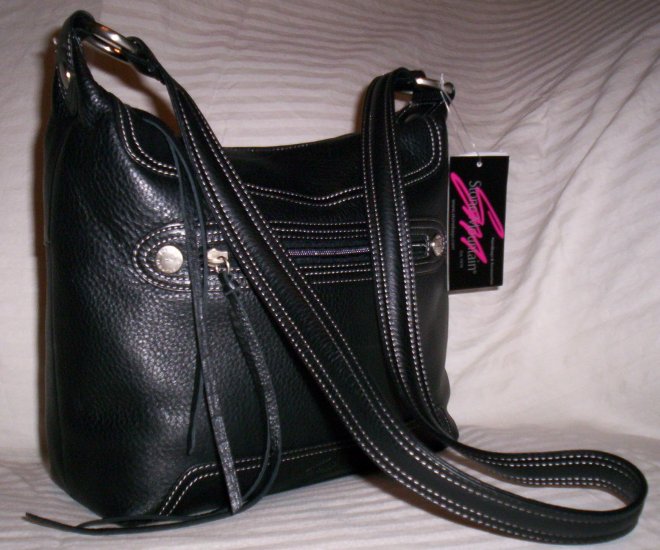 Stone Mountain Oak Ridge Leather Rectangle Hobo Shoulder Bag in Brown