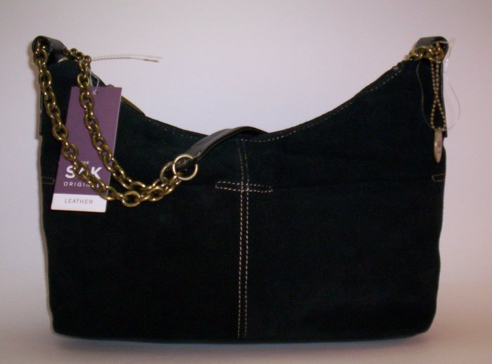 The Sak Tabitha Suede Hobo Shoulder Bag in Black