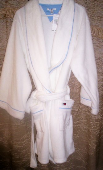 Tommy Hilfiger Soft Cuddly L/XL Robe in White
