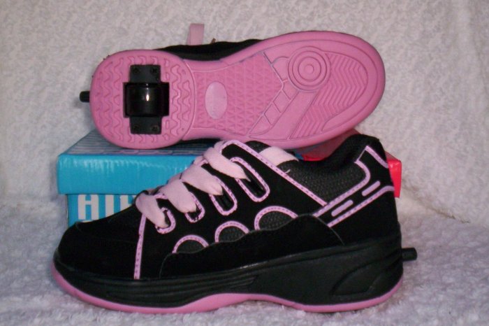Air Skate Brand Heelies / Wheelies in Black/Pink Size 7