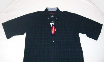 Bugle Boy Plaid Cotton Shirt Boys Size Small 8/10 New with Tags