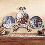 Christmas Plate Display Set