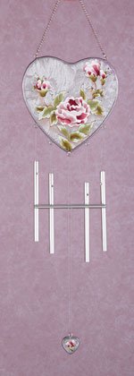 VictorianRoses Heart Shaped Wind Chimes