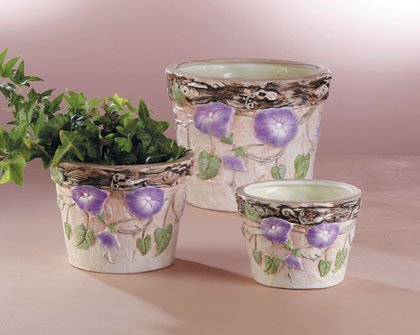Nesting Planters Purple Morning Glory