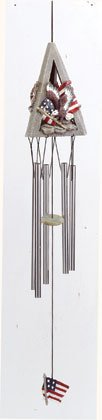 Eagle and U.S. Flag Wind Chimes