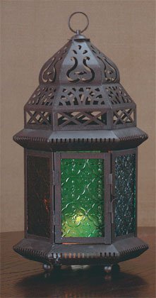Ornate Moroccan-Style Candle Lantern.