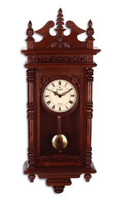 Traditional design wall clock with pendulum